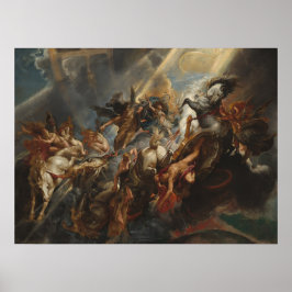 Phaetons fall - Rubens Mythology Art Print Poster