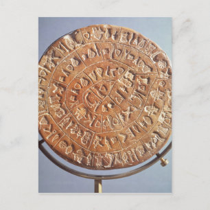 Phaistos-disken, med okänd signifikans vykort