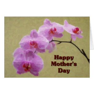Phalaenopsis Mors dag Hälsningskort