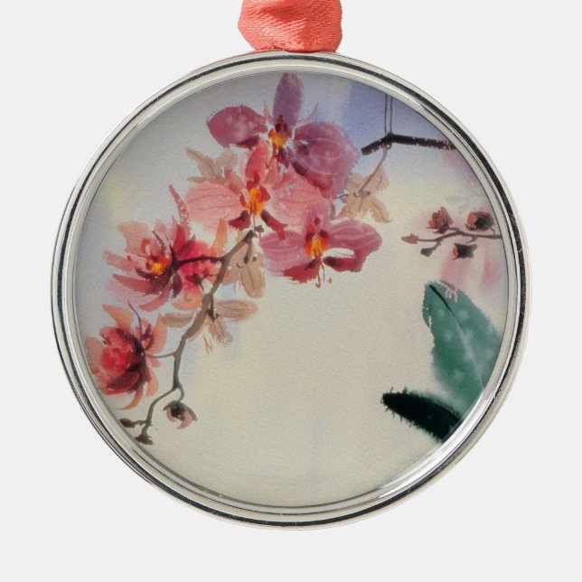 Phalaenopsisprydnad Julgransprydnad Metall (Framsidan)