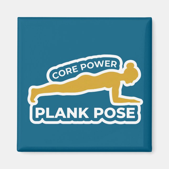 Phalakasana Plank Pose • Core Power Yoga Magnet (Framsidan)