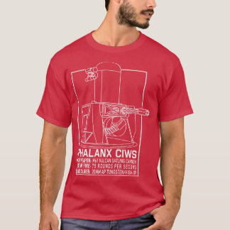 Phalanx CIWS Blueprint Info Weapon System Gift T Shirt