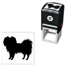 Phalène Leksak Hund Silhuett
