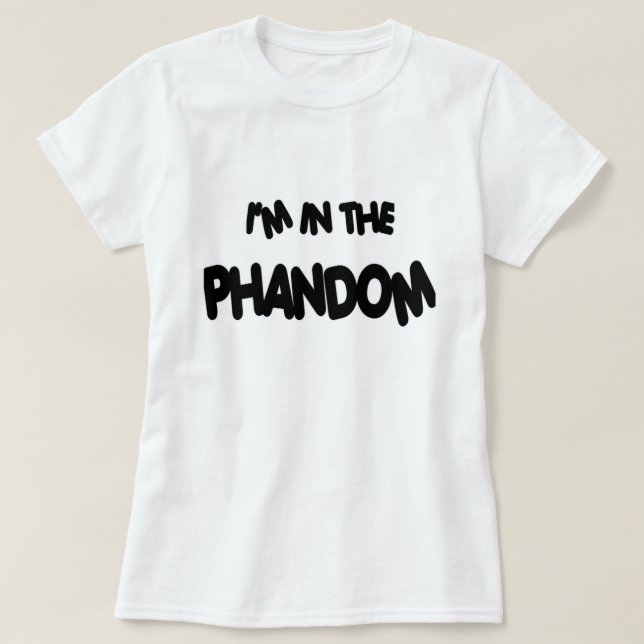 Phandom- Dan och Phil T-tröja Tee Shirt (Design framsida)