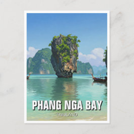 Phang Nga Bay Thailand Travel Vykort
