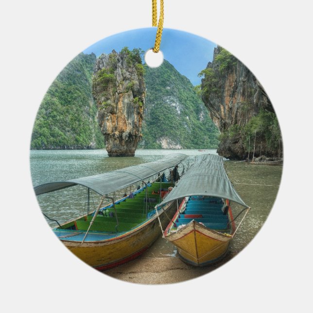 Phang Nga Thailand Julgransprydnad Keramik (Framsidan)