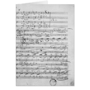 Phantasiestucke Opus, för piano Hälsningskort