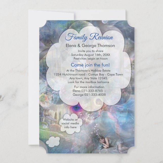 Phantasmagoria Fantasy Inbjudningar (Framsida)