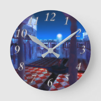 Phantastes: Courtyard the Palace Clock Rund Klocka