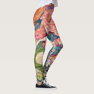 Phantom Flower Carriage Nihonga Leggings