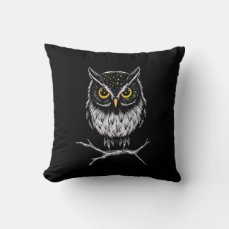 Phantom Owl Minimalist Throw Pillow Kudde