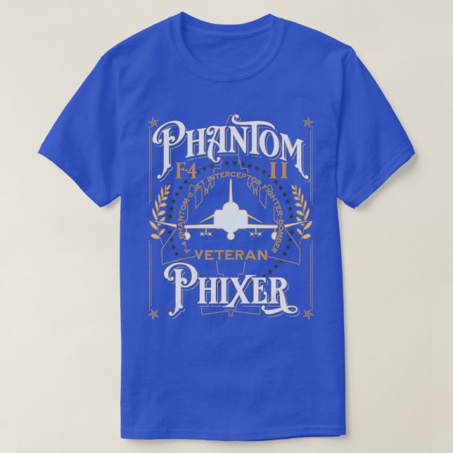 Phantom Phixer F4 Phantom II Aircraft Assiainer V T Shirt (Design framsida)