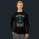 Phantom Physics Faculty Science Teacher Halloween T Shirt<br><div class="desc">Ace Halloween-kläddag med en smart fysiktwist. "Phantom Physics Faculty" parar en spektralprofessor och vetenskapsikoner för krita-stil med rik teal, orange och benvita accenter som sticker på svarta och andra mörkar. Perfekt för labbdagen, fallfestivalen eller hälsning studenter vid dörren - det läser smart, pooky och en otvetydig lärare. Underbar gåva till...</div>