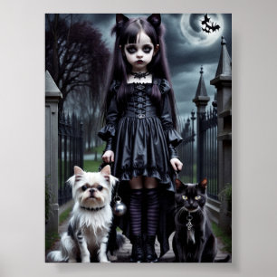 Phantom Porträtt: Realistisk störande bild Poster