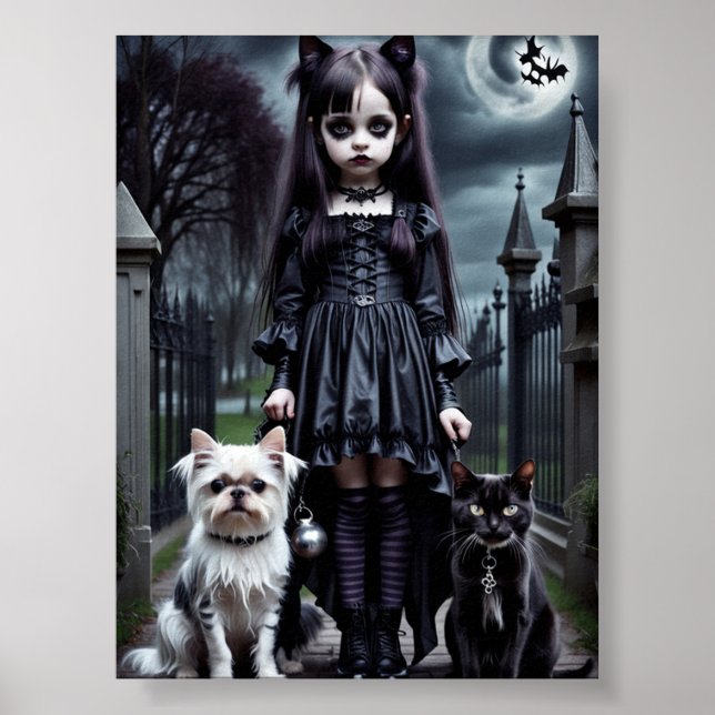 Phantom Porträtt: Realistisk störande bild Poster (Framsidan)