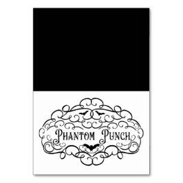 Phantom Punch Vintage Halloween-drycker Mat Tält Bordsnummer