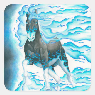 Phantom Steed 2.0 Fyrkantigt Klistermärke