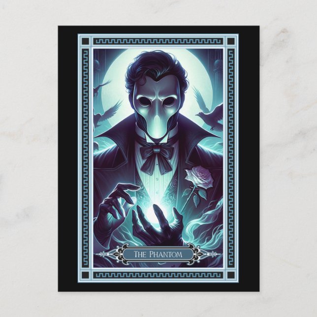 Phantom Tarot Card Vykort (Framsida)