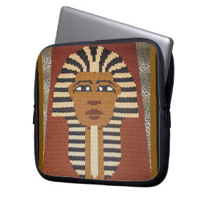 Pharaoh Artisan Crochet Print Electronics Bag Laptop Fodral