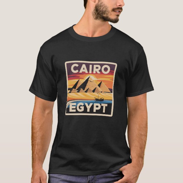 Pharaoh Culture Travel Design T Shirt (Framsida)
