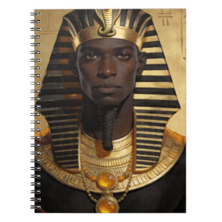 Pharaoh Energy — Ancient African King Modern Art Anteckningsbok