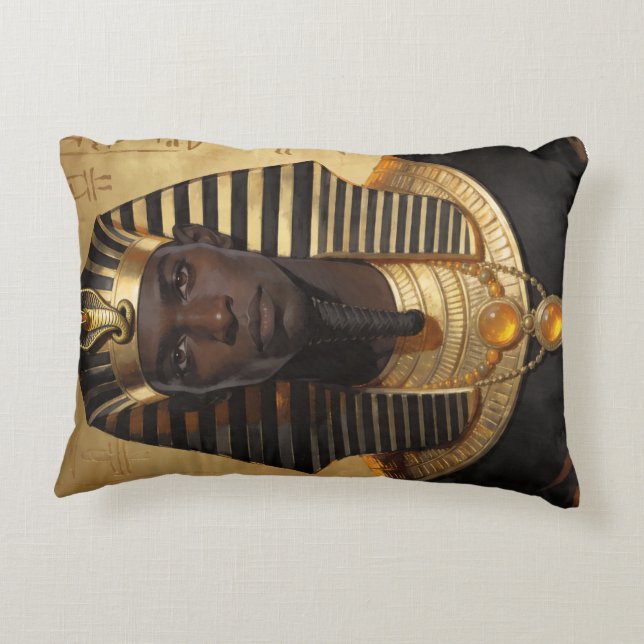Pharaoh Energy — Ancient African King Modern Art  Prydnadskudde (Baksidan)