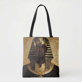 Pharaoh Energy — Ancient African King Modern Art Tygkasse