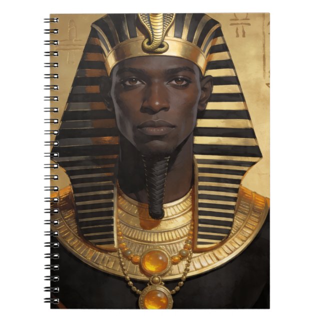 Pharaoh Energy — Forntida afrikansk kung Modern ko Anteckningsbok (Framsidan)