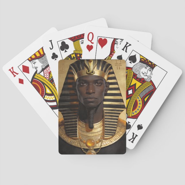 Pharaoh Energy — Forntida afrikansk kung Modern ko Casinokort (Baksidan)