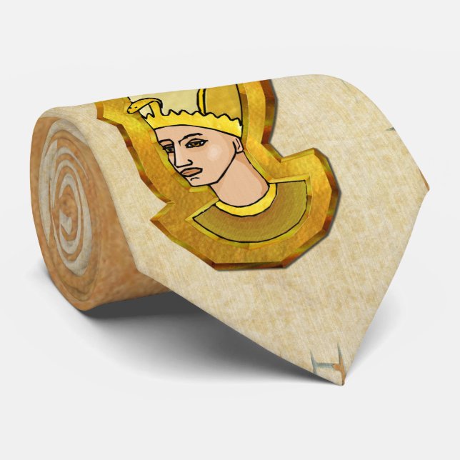 Pharaoh Hieroglyphics Egyptian Folk Art Tie Slips (Rullad)