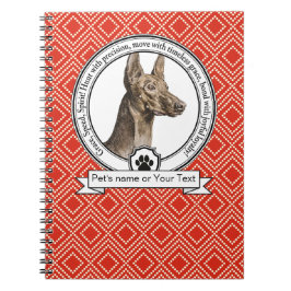 Pharaoh Hound Credo Spiral Photo Notebook Anteckningsbok