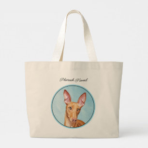 Pharaoh Hound Painting Chestnut Original Hund Art Jumbo Tygkasse