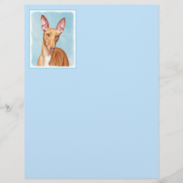 Pharaoh Hound Painting - Cute Original Hund Art (Framsida)