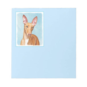 Pharaoh Hound Painting - Cute Original Hund Art Anteckningsblock