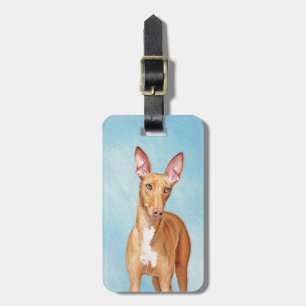 Pharaoh Hound Painting - Cute Original Hund Art Bagagebricka