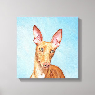 Pharaoh Hound Painting - Cute Original Hund Art Canvastryck