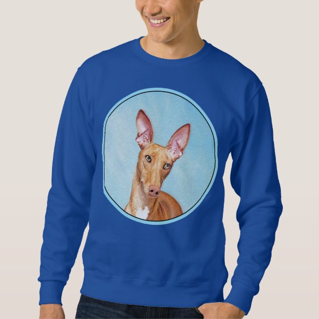Pharaoh Hound Painting - Cute Original Hund Art Lång Ärmad Tröja (Framsida)