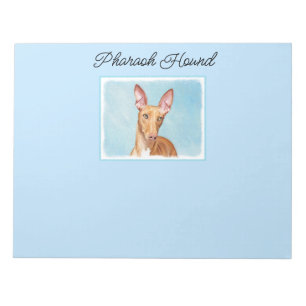 Pharaoh Hound Painting - Cute Original Hund Art no Anteckningsblock