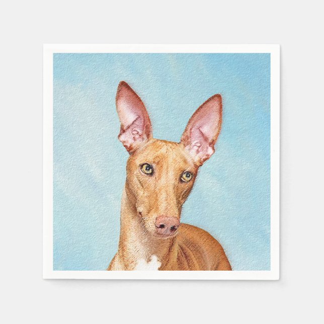 Pharaoh Hound Painting - Cute Original Hund Art Pappersservett (Framsidan)