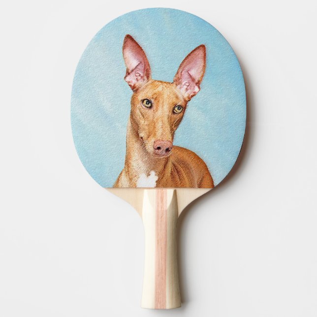 Pharaoh Hound Painting - Cute Original Hund Art Pingisracket (Framsidan)