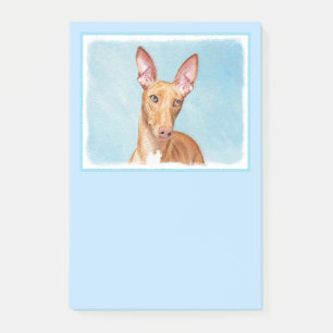 Pharaoh Hound Painting - Cute Original Hund Art Post-it Block
