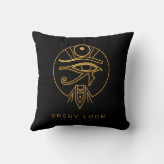 Pharaoh-Inspired Egyptian Logo – Bold Ancient Styl Kudde