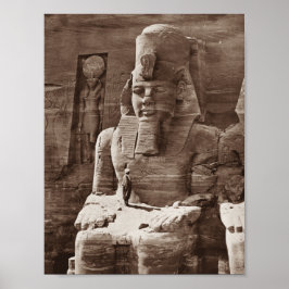 Pharaoh Ramses II - Egyptian Architecture - 1856 Poster