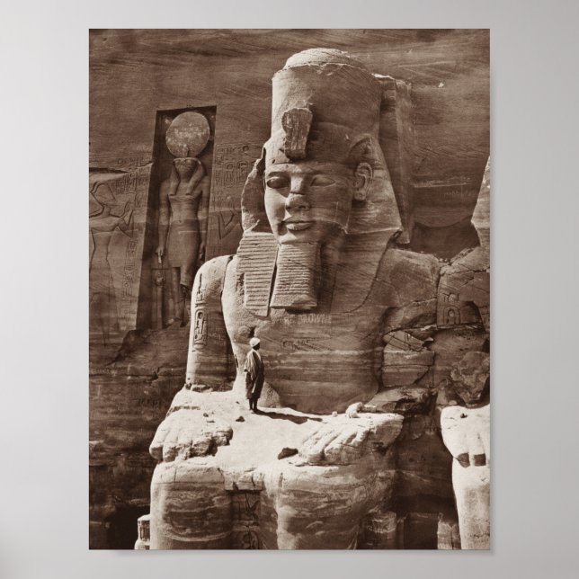 Pharaoh Ramses II - Egyptian Architecture - 1856 Poster (Framsidan)