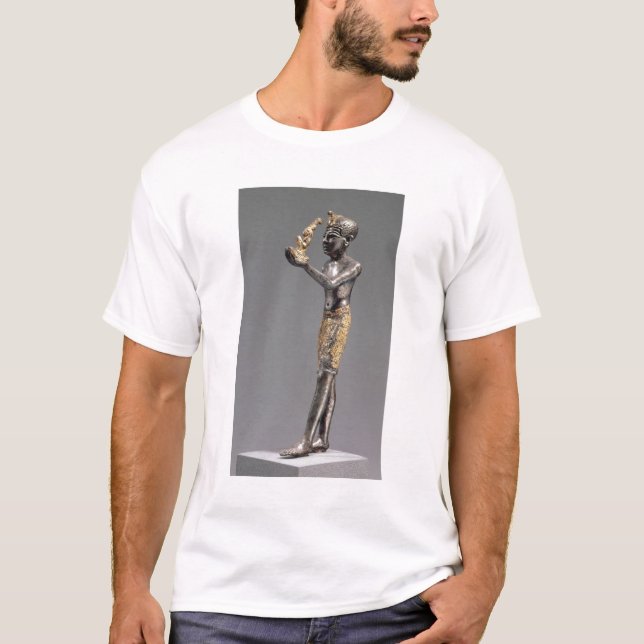 Pharaohen skapar erbjuda för gudinnan Maat Tee Shirt (Framsida)