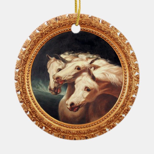 Pharaoh's Chariot Horses Julgransprydnad Keramik (Framsidan)