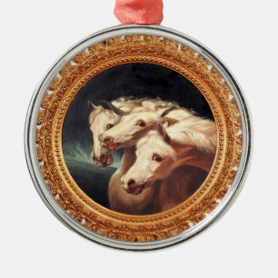 Pharaoh's Chariot Horses Julgransprydnad Metall