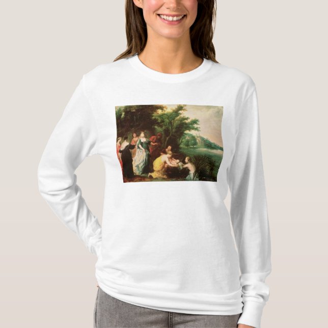 Pharaohs dotter som upptäcker Moses Tee Shirt (Framsida)
