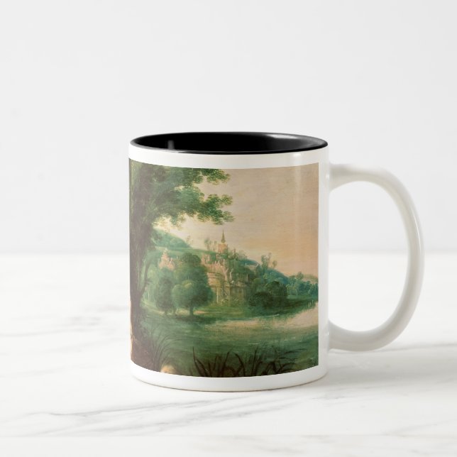 Pharaohs dotter som upptäcker Moses Två-Tonad Mugg (Höger)