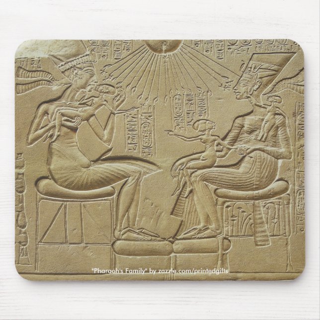 Pharaoh's Family Ancient Egyptian Art Mousepad Musmatta (Framsidan)